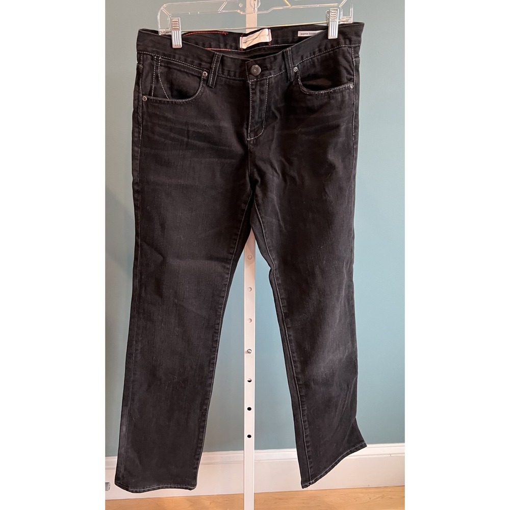 Paper Denim & Cloth Women's black Sophia Trouser jeans straight leg NWT mid-rise